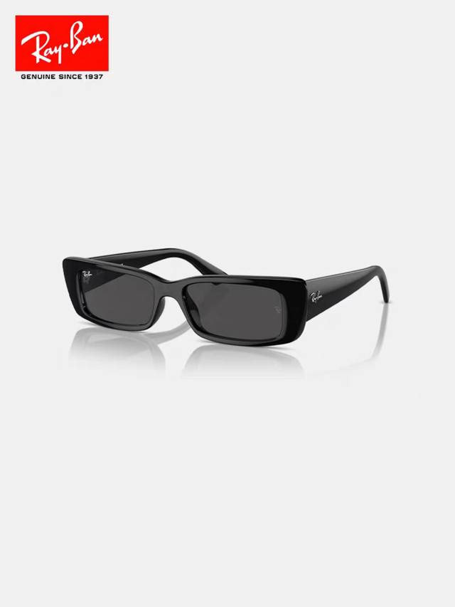 Rayban雷朋 2025新款窄框墨镜时尚太阳镜男女款方形开车眼镜 Rb4425