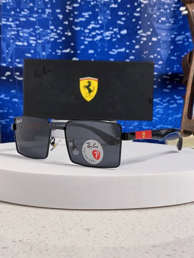 Rayban雷朋法拉利 2025新款明星同款太阳镜男士墨镜跨境时尚偏光镜男女防晒开车驾驶眼镜 男女通用 Rb3138