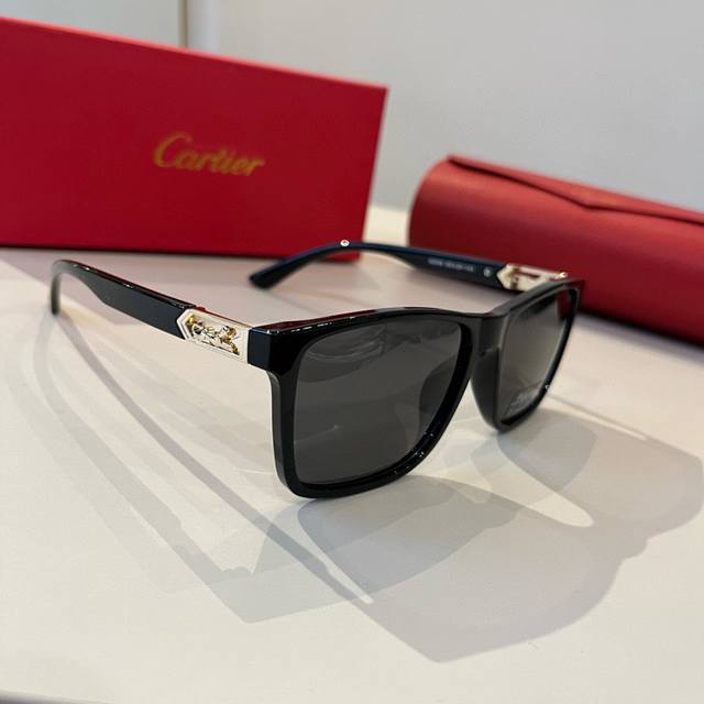 Cartier 卡地亚 太阳镜 腿上简约标志性Logo 奢华制作