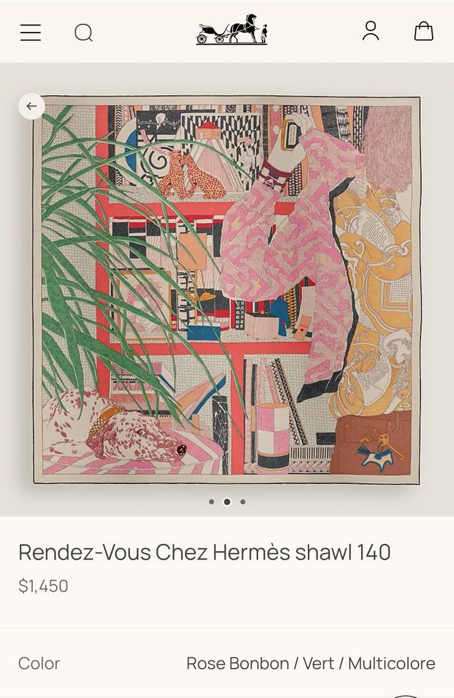 Rhms2558 双面同色 140X140Cm 70%羊绒30%真丝 爱马仕 爱马仕之约