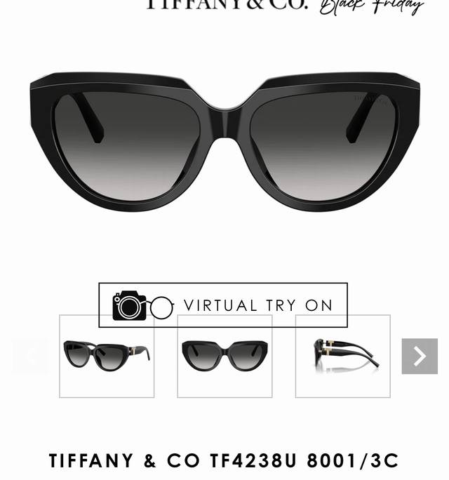 Tiffany&Co.Model：Tf4238U Size：57口18-143