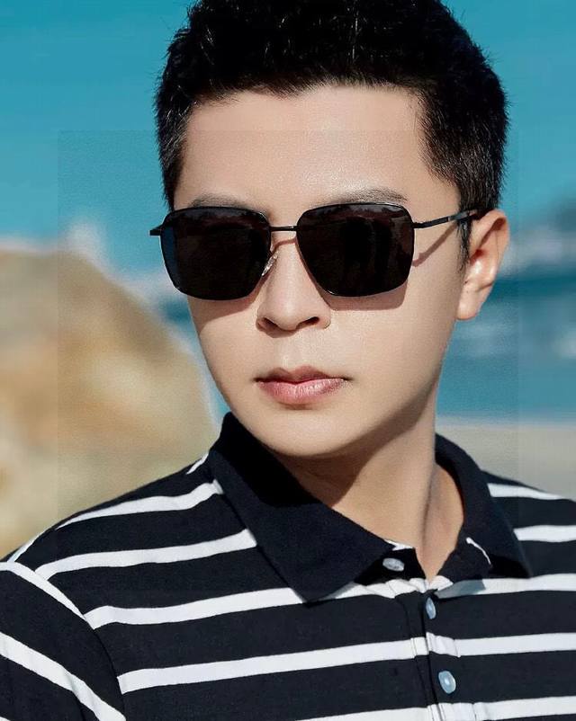 Lv 高品质男女款墨镜 进口宝丽来偏光镜片 蛤蟆镜 开车钓鱼都可 百搭显瘦墨镜韩版男士飞行员大框司机开车防紫外线太阳镜 型号：7382