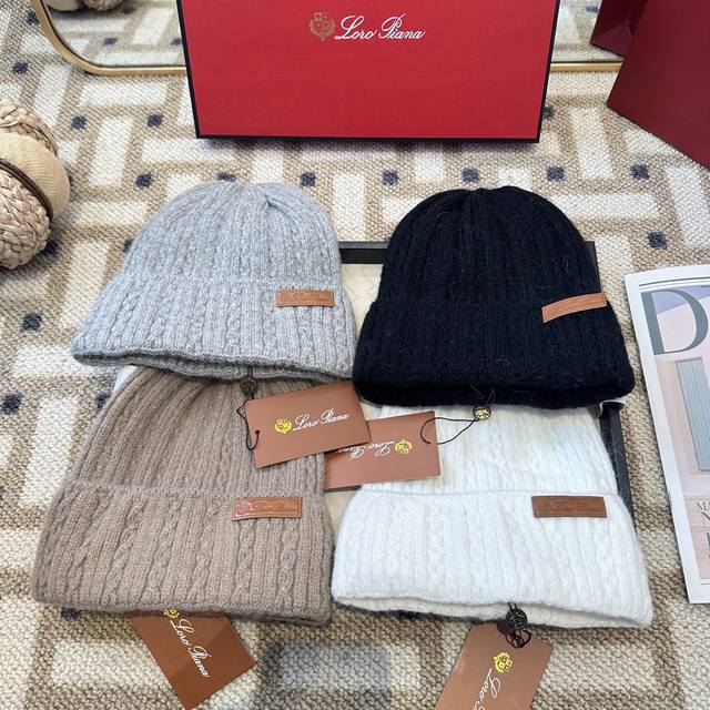 Loro piana官网经典新款语录，帽子小红书热卖爆款！穿搭神气！男女同款，加厚更保暖，时尚流行质感一流，秋冬保暖最佳名品，赶紧订购哦，跑量款