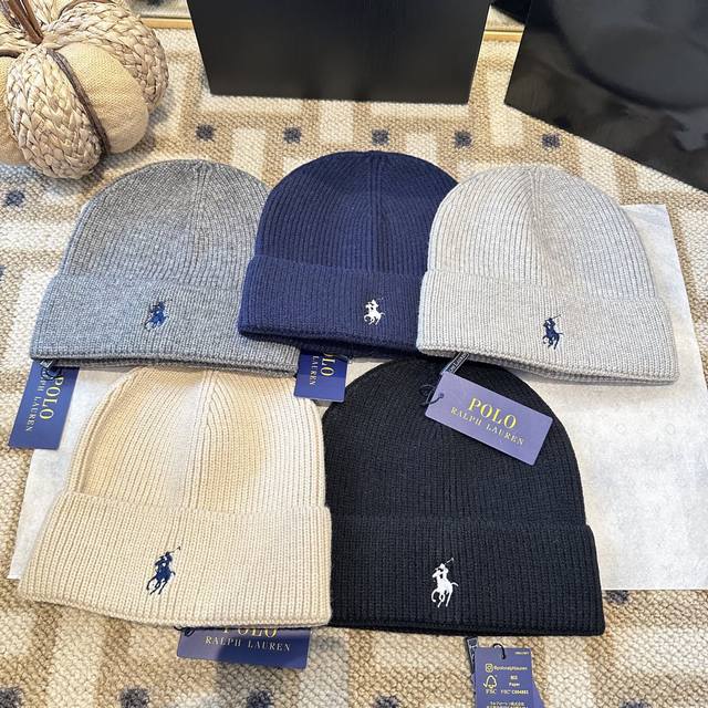 保罗polo］针织帽 简约大气 紧密的针织法非常厚实 ，柔软舒适保暖又时尚爱不释手男女同款