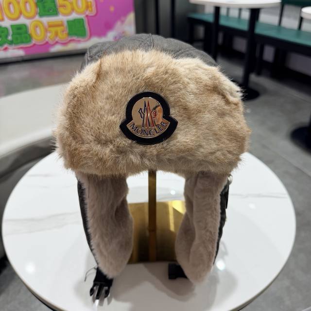 蒙口2025冬季新款防寒护耳飞行加绒保暖大头围骑车套头雷锋帽男女款