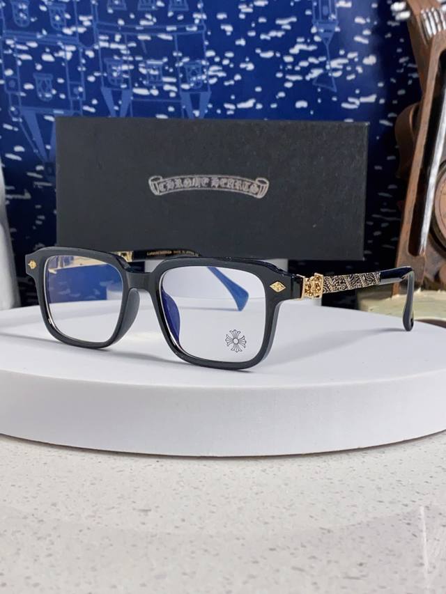 Chrome Hearts克罗心 2025新款复古板材大框素颜时尚 高品质男女通用镜框