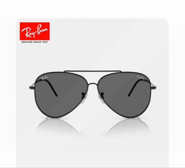 Rayban雷朋 2025成毅同款Reverse反转系列 凹面镜片 莱尼克拉维茨联名限量版飞行员式墨镜 Br0101S