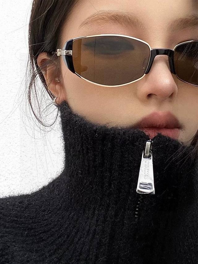 Gucci 2025官方新款 众多明星同款 新款大框偏光墨镜 宝丽来超清加厚太阳镜型号：G2827