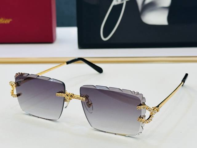 Cartie* 卡家 Ct0705S 太阳镜 Size：60口16-142 工艺精湛气质十足！Bm男女同款 高品质