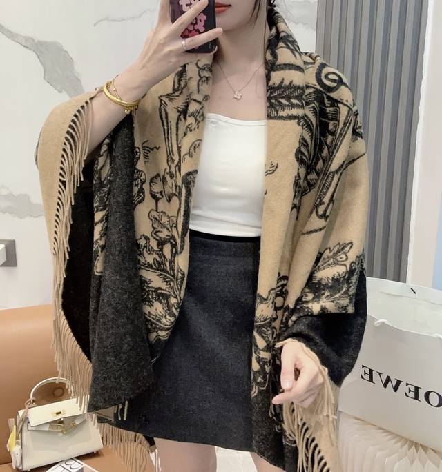 原单Burberry最新款骑士战马双面提花披毯经典中的经典.这批原单全包.本来订制出口单.但是不明原因被扣留，Qc并于透露滞留原因介绍这款Ab面效果很难织造可以