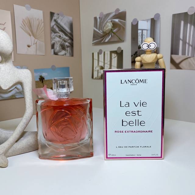 兰蔻美丽人生非凡玫瑰100Ml Lancome La Vie Est Belle Rose Extraordinaire, 品牌：兰蔻 属性：女香 香调：花香木