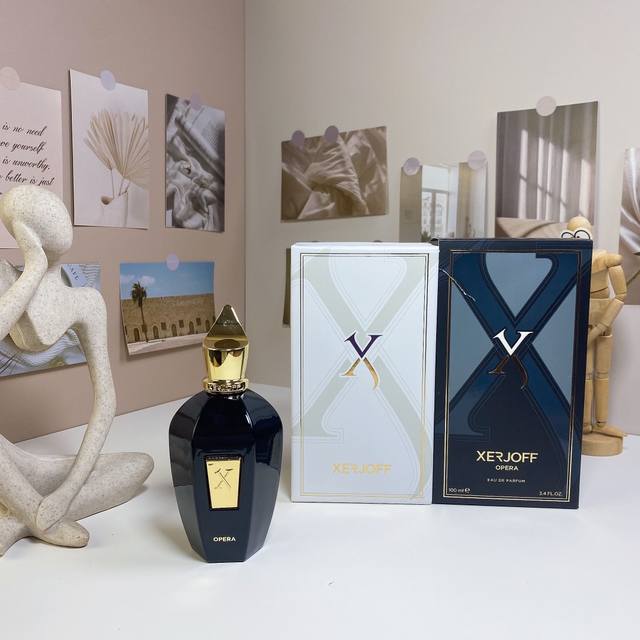 高品质 希爵夫24版黑色歌剧浓香水100Ml Xerjoff Opera, 品牌：希爵夫 调香师：Chris Maurice 属性：中性香 香调：花香木质调 前