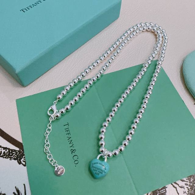 蒂芙尼项链 Tiffny&Co. 专柜精工银版本 明星同款 复古做旧风 原版复刻 纯手工打造 ～正品开模潮流时尚必备 男女均可佩戴 情侣款同款 摇滚朋克银风格