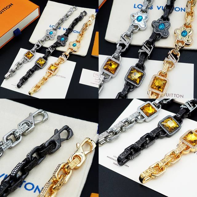 驴家携手 Tyler，在合作系列中推出 批Aracise Stone 项链，再度印证品牌精湛匠艺。耀目金属雕琢粗犷链条，莹泽合成立方氧化锆嵌入Lv宇母、竹节链环