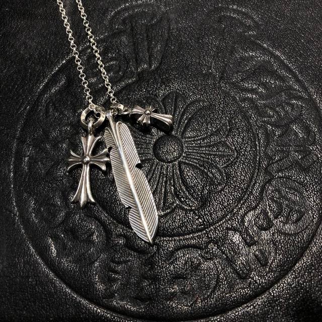 Chrome Hearts 克罗心圈子项链 口哨十字架经典吊坠 进口做工工艺 精工雕刻 纯手工打造 ～正品开模潮流时尚必备 男女均可佩戴 情侣款同款 摇滚朋克泰