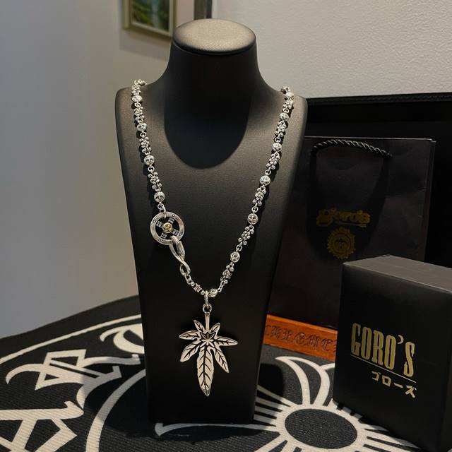 新品上架 Goro’S高桥吾郎麻叶吊坠 经典高桥项链 顶级版本 认准独家拍摄 主攻高端市场 绝对区别普通版本！图片产品细节与Zp一致！原版制作工艺 精工品质 纯