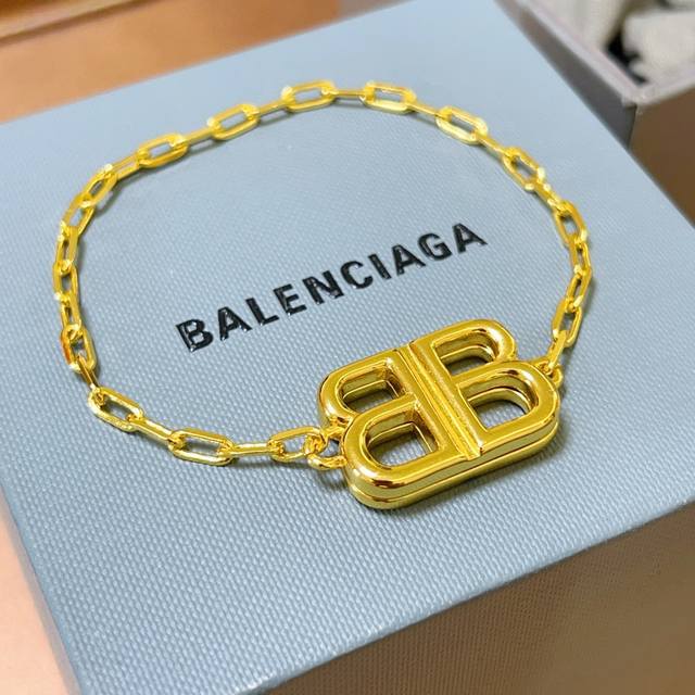 原单货新品 巴黎世家手链Balenciaga手链专柜一致巴黎世家手链 男士火爆款出货 设计独特 前卫 男士必备！码数18 20 22 Cm