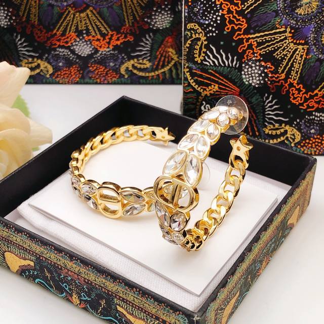 编号Ded0663 Dio*最新款马眼耳环 一致Zp黄铜材质