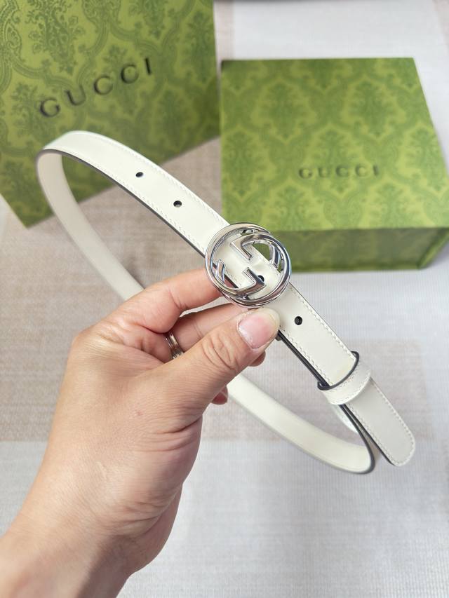 古驰双面小牛皮 搭配精品扣,原产皮料定制，专柜宽度3.0