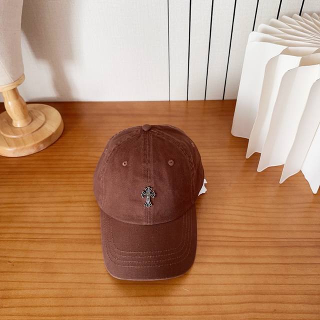 Chrome Hearts 克罗心早春韩版时尚复古做旧破洞帽子磨损设计百搭棒球帽鸭舌帽