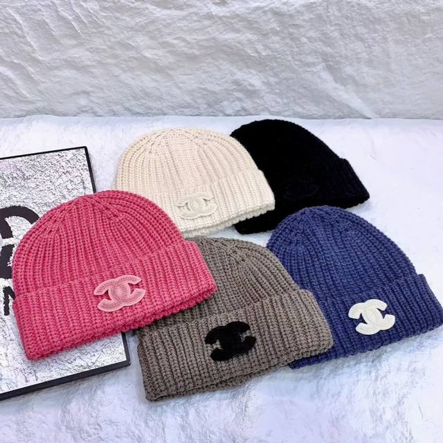 香奈儿Chanel 官方新品毛线帽，小香经典简约，时尚休闲设计 跑量新品
