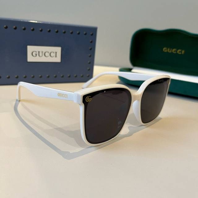 Gucci古奇 2025官方早春新款，众多明星同款新款大框墨镜 ，宝丽来超清太阳镜