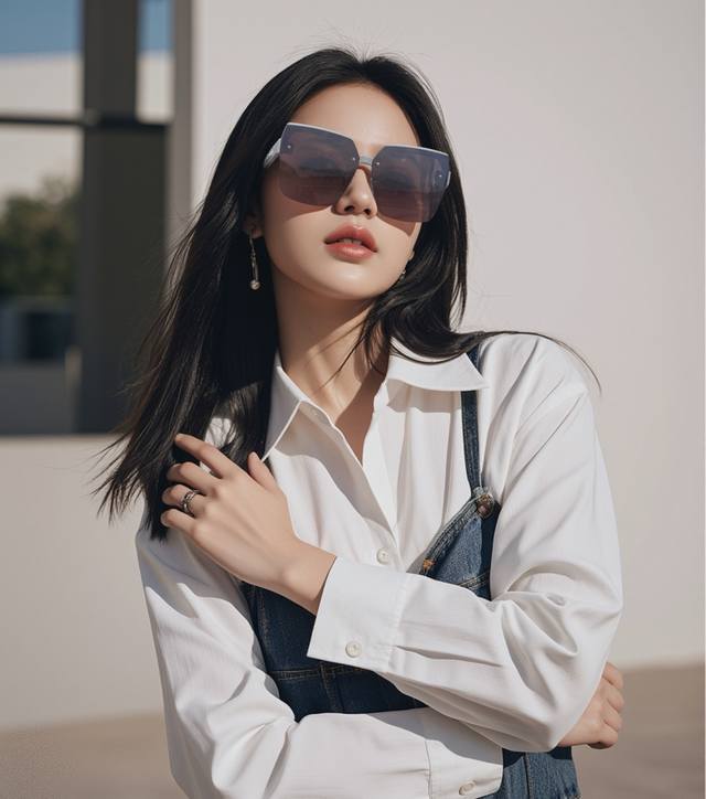 Chanel 香奈儿 2025新款潮流爆款 时尚方框太阳镜 佩戴舒适 网红潮款墨镜 女士高清加厚偏光太阳镜 高品质Tr镜框 型号Ch1250