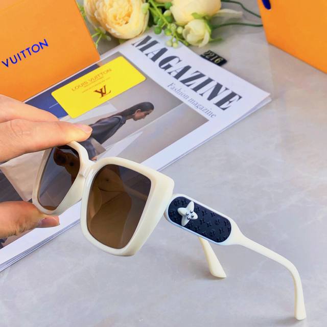 Louis Vuitto*欧美气质款方形时髦小框防紫外线猫眼太阳眼镜女街拍墨镜男潮