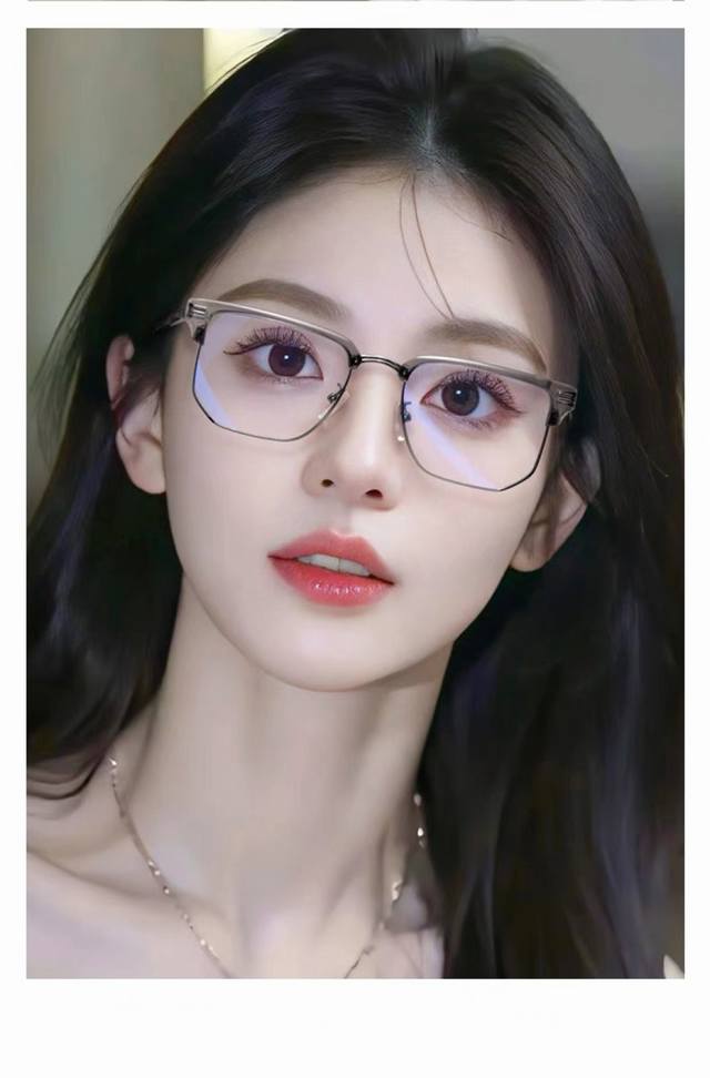 Louis Vuitto*超轻复古镜架俊凯同款大脸男女眉毛架光学近视眼镜框配近视散光