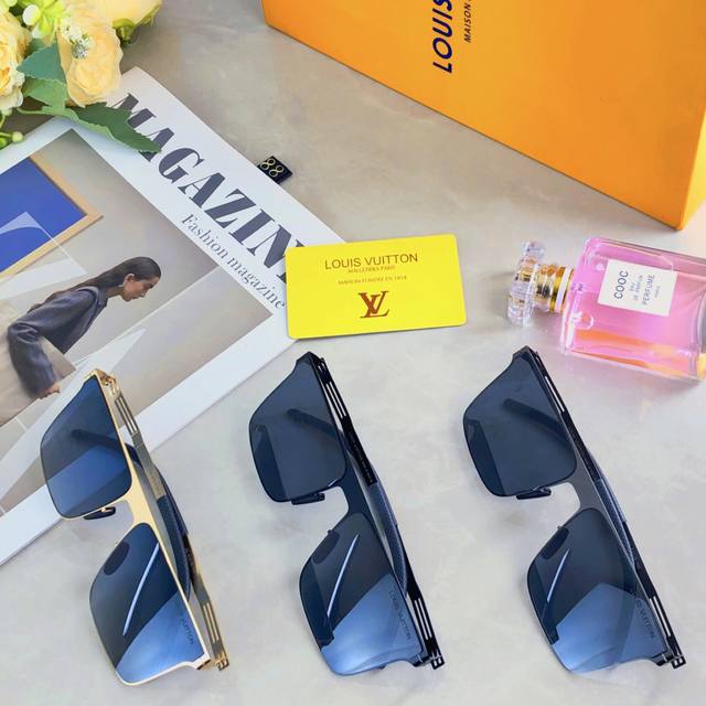 Louis Vuitto*超轻太阳眼镜偏光司机驾驶开车专用防紫外线遮阳方框男款墨镜