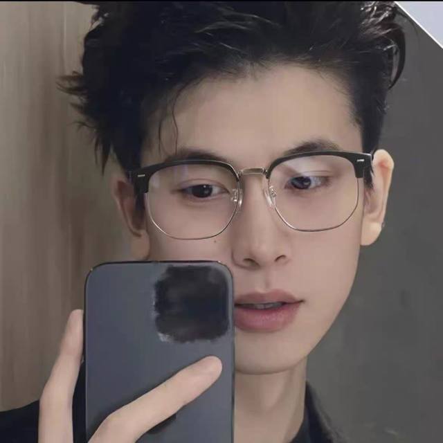Gucc*超轻近视眼镜男可配度数复古眉架半框眼镜女痞帅防蓝光镜韩版