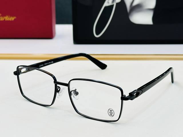 Cartier-卡家 Ct0520 Size：58口17-145 不挑脸型 简约大气 时尚休闲 Z框型简约