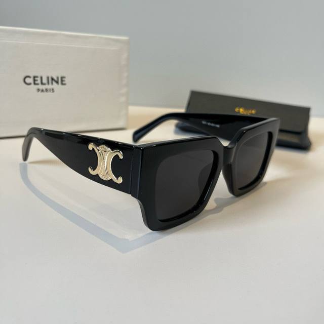 Celine赛琳新款女墨镜，大镜腿设计，高级名媛风