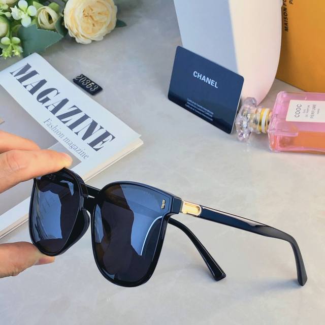 Chane*2026款潮搭墨镜大脸显瘦防紫外线太阳眼镜时尚潮流百搭开车防强光
