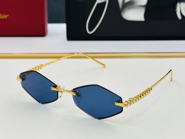 原版Cartie* 卡家 太阳镜 Ct01595 Size：58口口19-142电镀工艺精湛大牌品 L戴起来气质十足