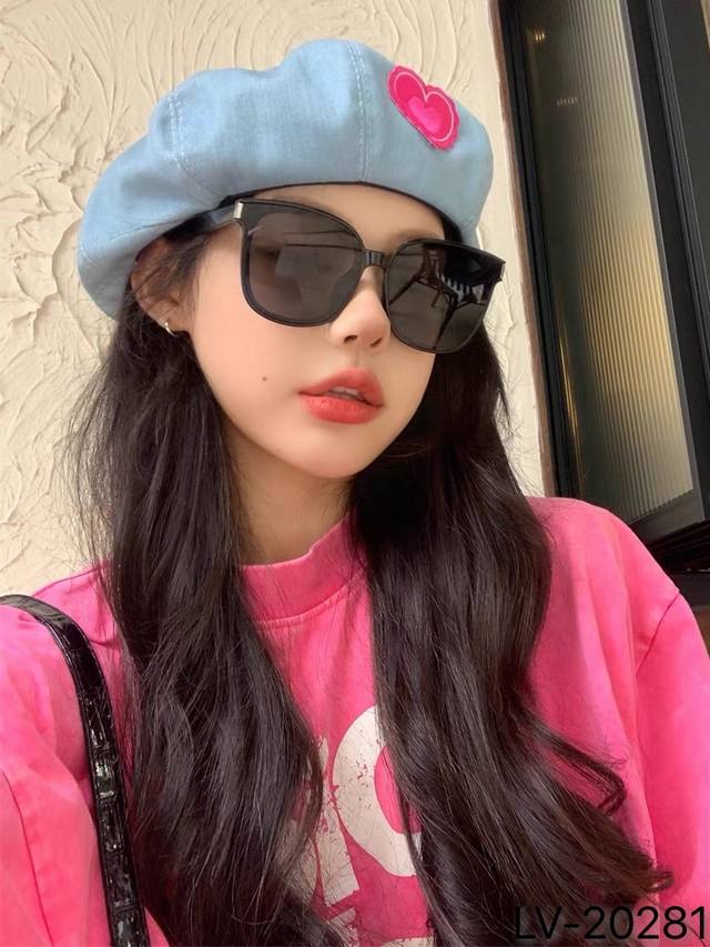 Louis Vuitto*旅游度假复古经典百搭黑色方形圆脸显瘦太阳镜男网红时髦潮墨镜女