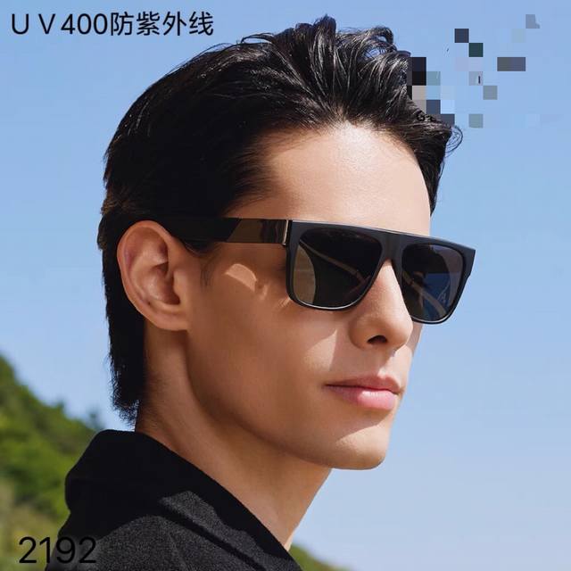 Gucc*2025新款高清偏光墨镜男士开车司机驾驶专用防紫外线太阳镜高级感