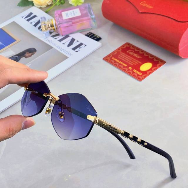 Cartie*爆款新款遮阳驾驶镜男士高级感金属出游搭配墨镜女简约休闲风百搭