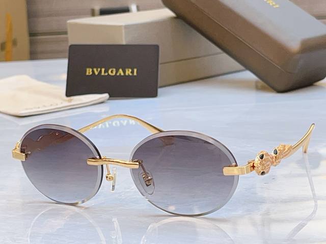 Bvlga* 宝格*丽新款太阳镜， Model：Bv 1812Lu，Size：56口17-145