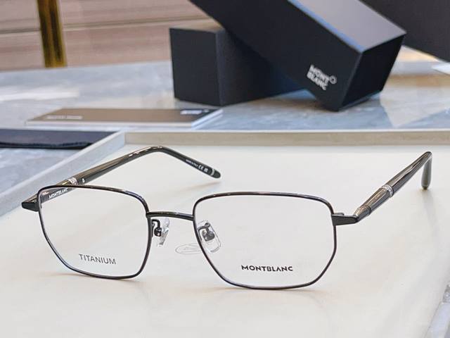 Mont Blan* 万宝*龙新款光学架，钛架Model:Mb0347O，Size:52口19-150