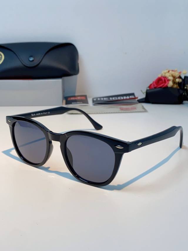 Rayban雷朋 2025新款日系街头潮酷小框男士太阳镜可配近视港风复古小众穿搭墨镜 Rb2298 Size：54口49-140