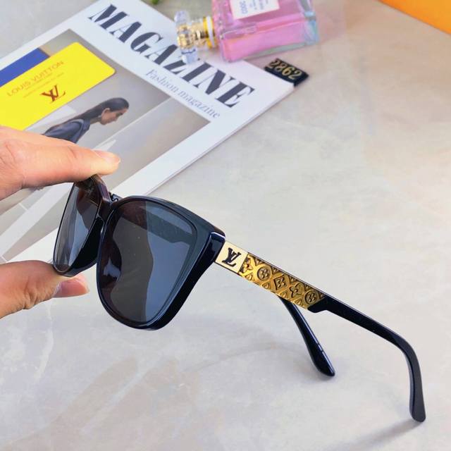 Louis Vuitto*欧美港风时尚猫眼韩版炫酷太阳眼镜高级感辣妹潮街拍