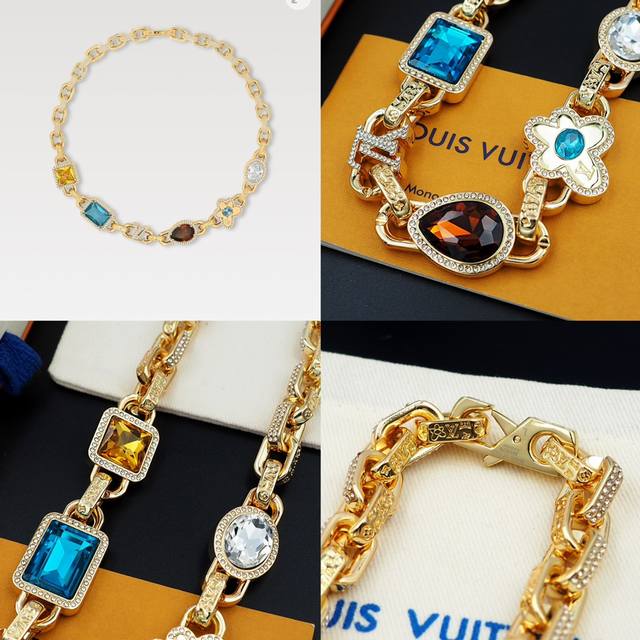 驴家携手 Tyler，在合作系列中推出 paracise Stone 项链，再度印证品牌精湛匠艺。耀目金属雕琢粗犷链条，莹泽合成立方氧化锆嵌入Lv宇母、竹节链环