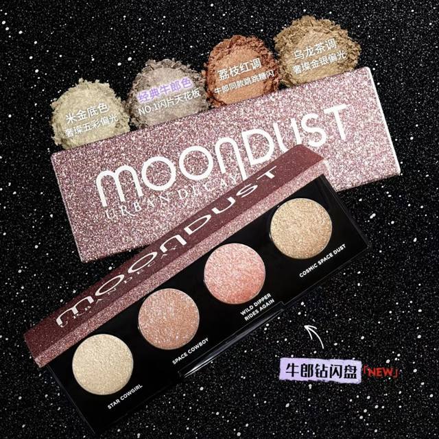 高品质 衰败城市4色眼影牛郎盘。 Hpx91W编码！牛郎钻闪盘#牛郎盘，奢璨4色，映耀无垠夜空， 经典牛郎色，水光香槟爆闪;米金底色，五彩偏光漫射; 荔枝红调，