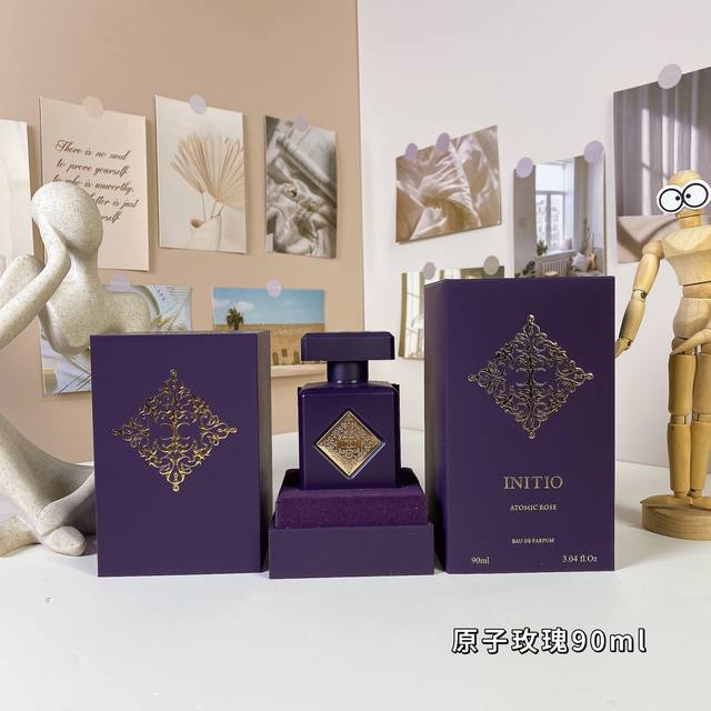 原单品质 因提诺私人香氛 原子玫瑰中性香水90Ml Initio parfums prives Atomic Rose, 香调：花香东方调 前调：粉红胡椒希蒂莺