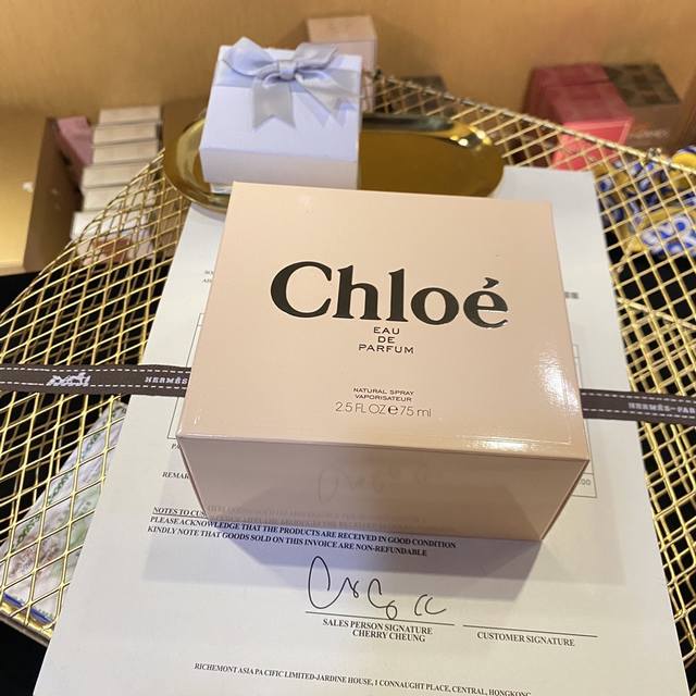 原单品质 Chloe蔻依香水75Ml经典款克洛伊同名经典香水75Ml，经典肉丝带Chole克洛伊蔻依同名黄丝带经典女香淡香精Ed Ml 黄丝带 香调：柔美花香调