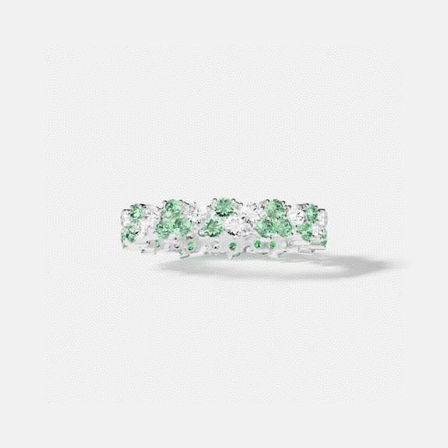 Apm Monaco淡绿色水滴戒指浪漫手饰高级饰品送人生日礼物。