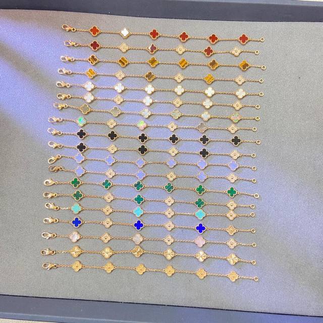 梵克雅宝迷你6花，V金齐色图