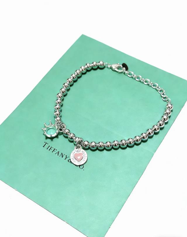 蒂芙尼手链 Tiffny&Co. 专柜精工银版本手链 明星同款 复古做旧风 原版复刻 纯手工打造 ～正品开模潮流时尚必备 男女均可佩戴 情侣款同款 摇滚朋克银风