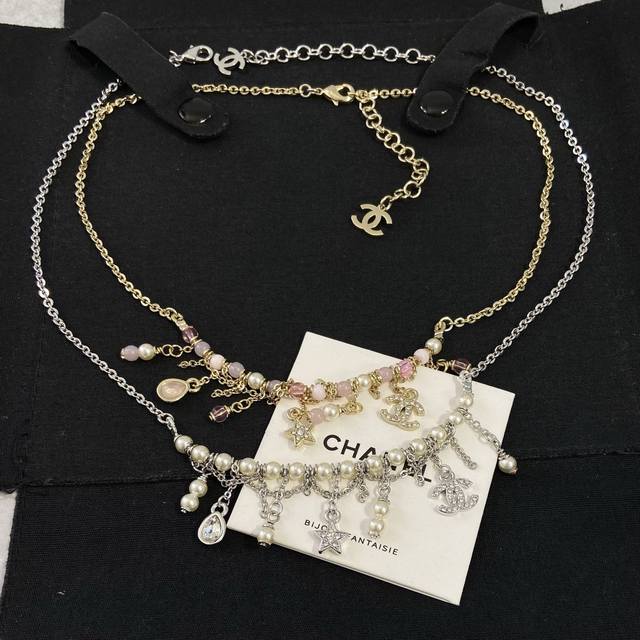 Xx0481 香 仙女多配件流苏珍珠项链 本季度最最最爱的项链深得我心的一款设计26早春必入爆款绝美仙女流苏项链火到炸裂，美到窒息，不买真心对不起自己一眼爱上！